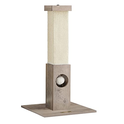 Feandrea Kratzbaum, Kratzstamm, Katzenbaum, 10 cm Dicker Stamm, Kratzsäule aus natürlichem Sisalseil, 73 cm hoch, mit Plüsch-Spielball, Kratzschutz für Möbel, Greige PCA021G01 Feandrea Kratzbaum, Kratzstamm, Katzenbaum, 10 cm Dicker Stamm, Kratzsäule aus natürlichem Sisalseil, 73 cm hoch, mit Plüsch-Spielball, Kratzschutz für Möbel, Greige PCA021G01 von Feandrea