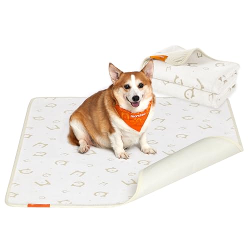 Feandrea Hundedecke, 2er Set, Wiederverwendbare Hundematte, 122 x 91 cm, L, wasserdicht, auslaufsicher, rutschfest, saugfähig für Hunde, Katzen, Kaninchen, wolkenweiß PTD003W01 Feandrea Hundedecke, 2er Set, Wiederverwendbare Hundematte, 122 x 91 cm, L, wasserdicht, auslaufsicher, rutschfest, saugfähig für Hunde, Katzen, Kaninchen, wolkenweiß PTD003W01 von Feandrea