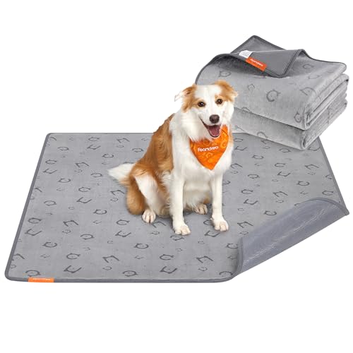Feandrea Hundedecke, 2er Set, Wiederverwendbare Hundematte, 152 x 122 cm, XL, wasserdicht, auslaufsicher, rutschfest, saugfähig für Hunde, Katzen, Kaninchen, Taubengrau PTD004G01 Feandrea Hundedecke, 2er Set, Wiederverwendbare Hundematte, 152 x 122 cm, XL, wasserdicht, auslaufsicher, rutschfest, saugfähig für Hunde, Katzen, Kaninchen, Taubengrau PTD004G01 von Feandrea