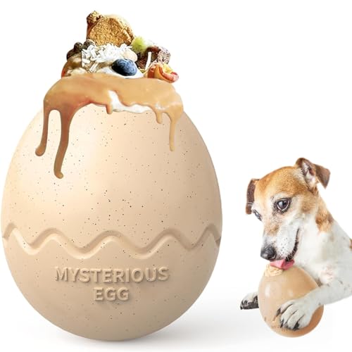 Futterball für Hunde, IQ Treat Spender Hundespielzeug mit Leckerli Befüllbar, Intelligenzspielzeug für Hunde Goße Hunde, Interaktive Snackball Hund Tiefkühlkost Ball (YHTEDG) von Feaolala