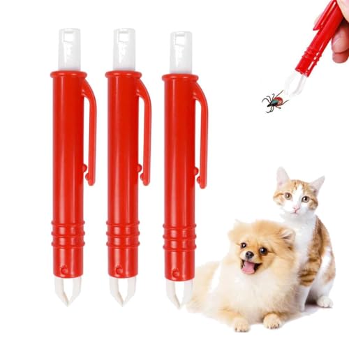 Zeckenpinzette für Hunde, Katzen, Menschen, Zeckenpinzette für Kinder, Haustiere, einfacher und sicherer Zeckenentferner für Zecken jeder Größe, Kunststoff, Zeckenentferner, Zeckenentfernungswerkzeug Zeckenpinzette für Hunde, Katzen, Menschen, Zeckenpinzette für Kinder, Haustiere, einfacher und sicherer Zeckenentferner für Zecken jeder Größe, Kunststoff, Zeckenentferner, Zeckenentfernungswerkzeug von Feaolala