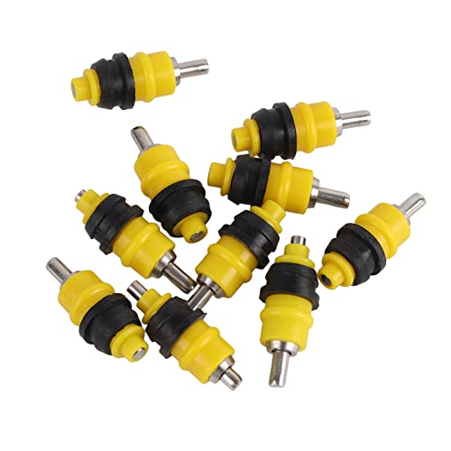 10pcs Huhn Henne Edelstahl Automatische Wassernippel Geflügeltrinker 360 Grad Mini Größe einfach Installation von Febuliy