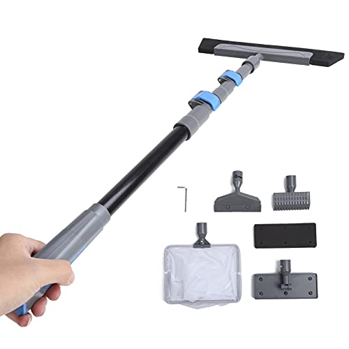Febuliy 5-in-1 Aquarium-Bürste, Langer Griff, Reinigungswerkzeug-Set, Bürste, Glas, Radiergummi, Reinigung Febuliy 5-in-1 Aquarium-Bürste, Langer Griff, Reinigungswerkzeug-Set, Bürste, Glas, Radiergummi, Reinigung von Febuliy