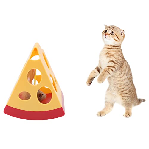 Febuliy Elektrisches Käsespielzeug für Katzen, USB-Aufladung, intelligentes automatisches elektrisches Katzenspielzeug, Käsekuchen-Kätzchenspielzeug für Haustiere, Katzen, Kätzchen Febuliy Elektrisches Käsespielzeug für Katzen, USB-Aufladung, intelligentes automatisches elektrisches Katzenspielzeug, Käsekuchen-Kätzchenspielzeug für Haustiere, Katzen, Kätzchen von Febuliy