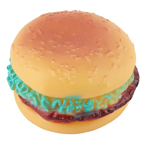 Febuliy Haustierspielzeug Sound Hamburger Food -förmiges, quietschendes Welpe Hundespielspielspielzeug für Haustierliebhaber Febuliy Haustierspielzeug Sound Hamburger Food -förmiges, quietschendes Welpe Hundespielspielspielzeug für Haustierliebhaber von Febuliy