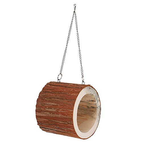 Febuliy Holzpapagei Vogelbaumloch Haus Schwung Kette Haustierbett für Vögel kleines Haustiernest Febuliy Holzpapagei Vogelbaumloch Haus Schwung Kette Haustierbett für Vögel kleines Haustiernest von Febuliy