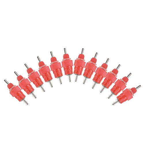 Hühnerschwester Feeder Wassertrinker Enten Geflügel 50pcs 3/4 '' PVC rot von Febuliy