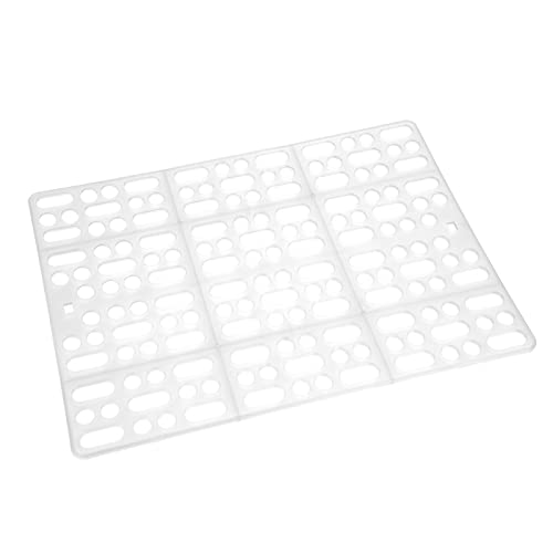 Febuliy Kaninchenkäfigmatte Langlebig leicht zu reinigen Nest Pad für Meerschweinchen Pink Blue White (Weiß) von Febuliy