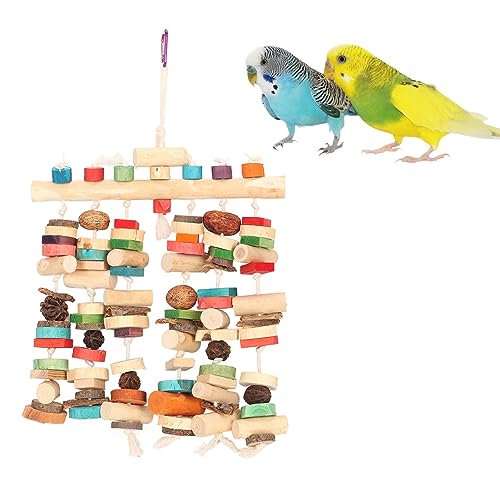 Febuliy Papageien-Vogel-Kauspielzeug, lustiges, interaktives Spielzeug gegen Langeweile für mittelgroße und große Papageienheime Febuliy Papageien-Vogel-Kauspielzeug, lustiges, interaktives Spielzeug gegen Langeweile für mittelgroße und große Papageienheime von Febuliy