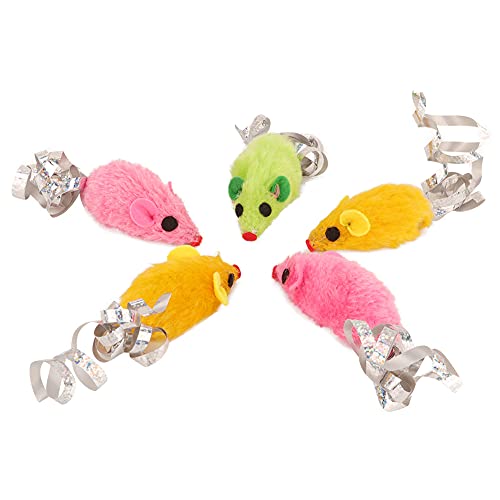 Febuliy Plüsch langlebiger Katze Kautes interaktives Spielzeug mit Sound für Haustiere zufällige 5 PCs Febuliy Plüsch langlebiger Katze Kautes interaktives Spielzeug mit Sound für Haustiere zufällige 5 PCs von Febuliy