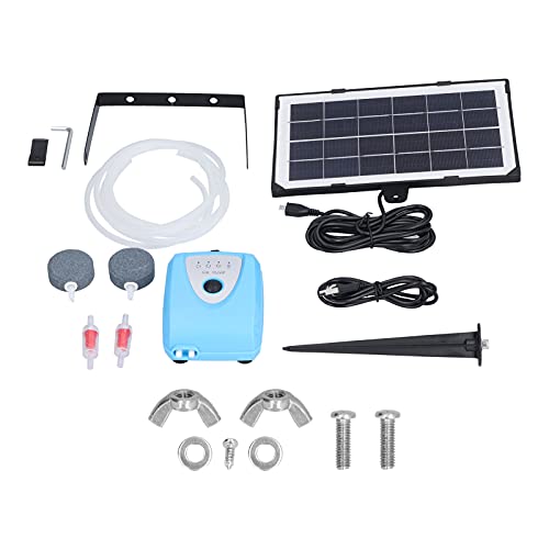 Febuliy Solar angetriebener Sauerstoffwasser -Sauerstoffpumpen -Teichlern Luftpumpe AP008 3,5 W 3,0‑4,25 V für Aquariumfisch -Enthusiasten von Febuliy