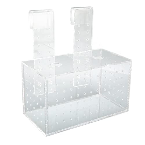 Fischzucht-Isolationsbox, transparente Acryl-Aquarium-Brutstätte für kleine Fische (17 * 9 * 10CM) von Febuliy