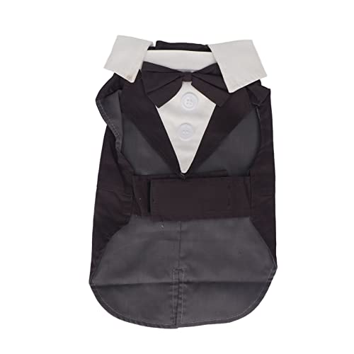 Formelle Kleidung für Hunde, klassischer Smoking-Stil, Leichter, bequemer Anzug, Hochzeit, Party (M) von Febuliy