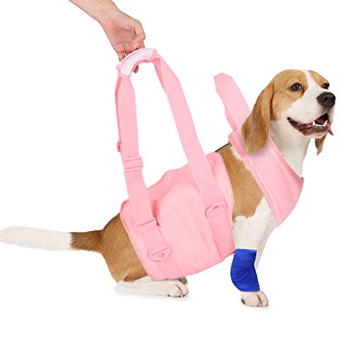 Gehhilfen-Set für Hunde, Hilfshalsband, Leine mit Hebegriff, Unterstützung bei der Genesung von Haustieren für alte und kranke Hunde, Rosa Gehhilfen-Set für Hunde, Hilfshalsband, Leine mit Hebegriff, Unterstützung bei der Genesung von Haustieren für alte und kranke Hunde, Rosa von Febuliy