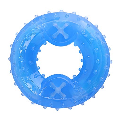 Haustier -Hund Sommerkühlung Puzzle Spielzeug Biss kauen TPR Filterfutter Funny Frozen Toys Blau Leichtes Gewicht tragbar für Innen im Freien im Freien Haustier -Hund Sommerkühlung Puzzle Spielzeug Biss kauen TPR Filterfutter Funny Frozen Toys Blau Leichtes Gewicht tragbar für Innen im Freien im Freien von Febuliy