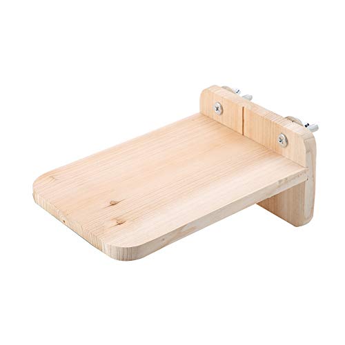 Holzplattformschrauben Hamster Eichhörnchen Käfig Kleine Haustierspielzeug langlebiger Rest STILL GESPEKT Khaki 6.9 * 4,7 * 3,1 Zoll Holzplattformschrauben Hamster Eichhörnchen Käfig Kleine Haustierspielzeug langlebiger Rest STILL GESPEKT Khaki 6.9 * 4,7 * 3,1 Zoll von Febuliy