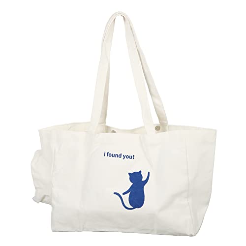 Kätzchen-Geldbörsenträger, tragbar, aus Segeltuch, atmungsaktiv, Haustier-Reisehandtasche, großes Fassungsvermögen, Platz, Magnetverschluss, atmungsaktiv, seitliche Öffnung, Kätzchen-Geldbörsenträger, tragbar, aus Segeltuch, atmungsaktiv, Haustier-Reisehandtasche, großes Fassungsvermögen, Platz, Magnetverschluss, atmungsaktiv, seitliche Öffnung, von Febuliy