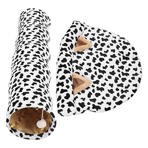 Katzentunnelbett, zusammenklappbar, Katzenspielröhre, Kratzballmatte, Katzentunnelröhren, Spielzeug, geeignet für Katzen, Kätzchen, Edelstahl von Febuliy
