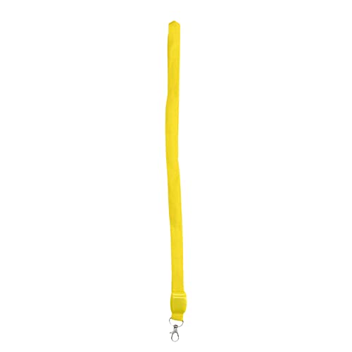 LED-Hundehalsband, reflektierend, lichtbeständig, quadratisches Schlüsselband aus Polyestermaterial (Quadratische Box gelb) von Febuliy