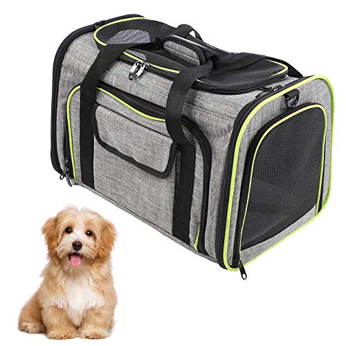 Reisetasche für Hunde und Katzen, doppelt erweiterbar, Oxford-Gewebe, atmungsaktives Netzgewebe für den Transport im Freien Reisetasche für Hunde und Katzen, doppelt erweiterbar, Oxford-Gewebe, atmungsaktives Netzgewebe für den Transport im Freien von Febuliy