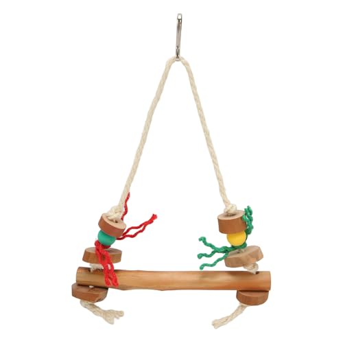 Vogelseil-Schaukelspielzeug, Papageien-Hängespielzeug, sicher, langlebig, multifunktionales Vogelspielzeug, Kauen, Beißen, Klettern, geeignet für alle Vögel Vogelseil-Schaukelspielzeug, Papageien-Hängespielzeug, sicher, langlebig, multifunktionales Vogelspielzeug, Kauen, Beißen, Klettern, geeignet für alle Vögel von Febuliy