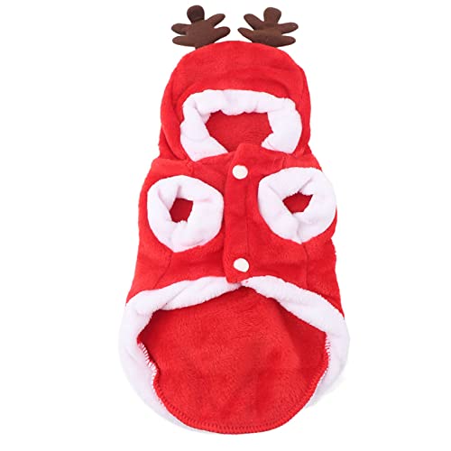 Winter weich war warme süße Hundekleidung für die Weihnachtsbaum -Haustierjacke (S) von Febuliy