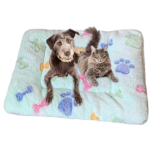 Fecfucy Beruhigende Haustierdecke, Kätzchen-Decken für Kätzchen, Welpendecken für Indoor-Katzen und Hunde, Hundekissen für Nervosität und Stress von Fecfucy