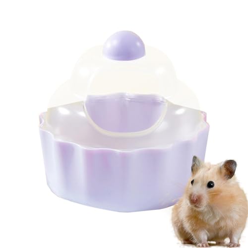 Fecfucy Hamsterstreubox, Kuchenform, Sandbehälter für Hamster, auslaufsicher, stabil, transparent, für Rennmäuse, Igel, Eichhörnchen und andere Kleintiere von Fecfucy