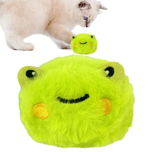 Fecfucy Katzenspielzeug mit Katzenminze | Klangspielzeug für Kätzchen | Cartoon-Plüsch-Kauspielzeug, integriertes Katzenminze-Duftpaket, interaktives Quietschspielzeug für Hunde und Katzen von Fecfucy