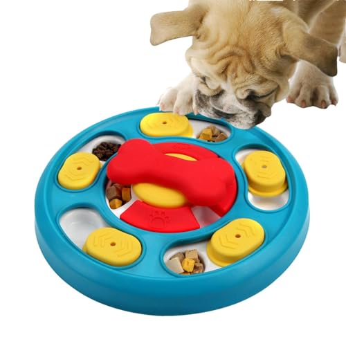 Fecfucy Leckerli-Puzzle-Spielzeug für Hunde, langsamer Futterspender, rutschfest, strapazierfähig, Leckerli-Dosierung, Gehirnstimulationspuzzle für IQ-Training und Gehirnstimulation von Fecfucy