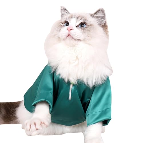 Fecfucy Smoking-Shirt für Katzen, stilvolles Katzen-Shirt, formelles Outfit für Kätzchen, modische Kleidung, atmungsaktiv, bequem, Katzen-Hochzeits-Outfit, leichtes Katzen-Geburtstagskostüm für von Fecfucy