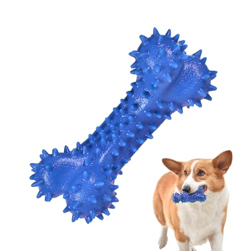 Fecfucy Stacheliges Gummiknochen-Hundespielzeug | Stacheliges Kauspielzeug für Hunde aus Gummi - Weiches Welpenspielzeug, Apportierspielzeug zum Zahnen für Haustiere, Mundgesundheit von Fecfucy