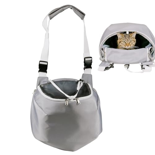 Hundetragetasche, Haustier-Reisetasche mit verstellbarem Schultergurt, kleiner Welpen-Rucksack, Welpentragetasche Fecfucy von Fecfucy