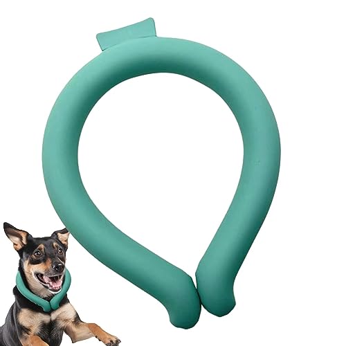 Kühlhalsband für Hunde, tragbar, tragbar, kühlend, wiederverwendbar, kühlender Hals, Hundehals, Eishalsband für Hals, Kühlzubehör für Hunde, kühlendes Halsband Fecfucy von Fecfucy