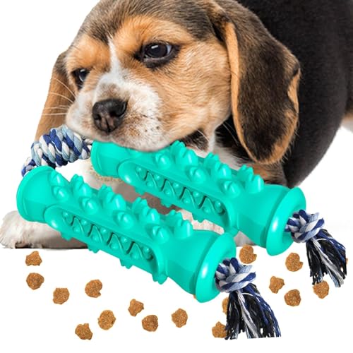 Molar Stick Hundespielzeug, Kauspielzeug für Hunde, Backenzahn-Kauspielzeug mit Quietschstab für Haustiere, Interaktives Hundespielzeug mit Backenzahnrillen-Design für mittelgroße Hunde, große Fecfucy von Fecfucy