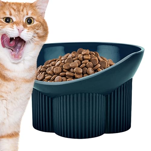 Neigbare Katzennäpfe für Indoor-Katzen – um 15 Grad geneigte erhöhte Katzennäpfe, Macaron-Farbe, erhöht, geneigt, Schnurrhaar, freundliches Fütterungszubehör für Katzen und Kätzchen Fecfucy von Fecfucy