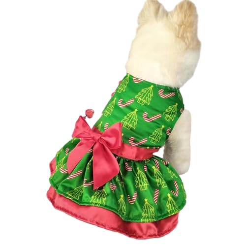 Urlaubs-Hundekostüm, Weihnachtskleidung, Weihnachtskleidung, mit Schleife für kleine, mittelgroße Katzen und Hunde Fecfucy von Fecfucy