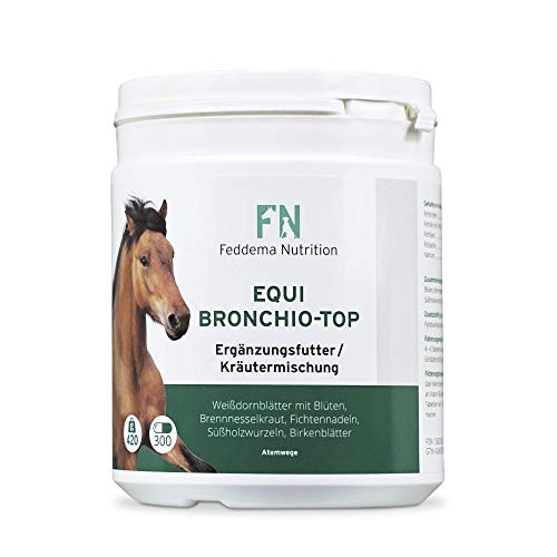 Feddema Equi Bronchio-Top – Pferde-Ergänzungsfutter für Bronchien und Atemwege mit Fichtennadel, Süßholz und Birke von Feddema