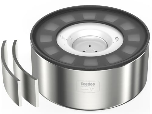 Feedoo 2L No Spill Wassernapf für Hunde, Doppelwandiger Edelstahl mit spritzwassergeschütztem Pfotendeckel und schwimmender Scheibe, rutschfester Boden, leicht zu reinigen, langsamer Wasserspender für Feedoo 2L No Spill Wassernapf für Hunde, Doppelwandiger Edelstahl mit spritzwassergeschütztem Pfotendeckel und schwimmender Scheibe, rutschfester Boden, leicht zu reinigen, langsamer Wasserspender für von Feedoo