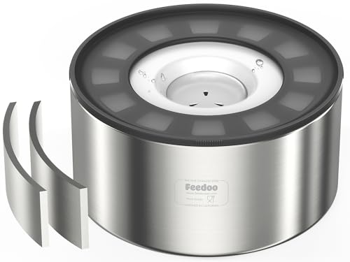 Feedoo Wassernapf aus Edelstahl, auslaufsicher, doppellagige Isolierung, spritzwassergeschützter Pfotendeckel, rutschfeste Gummiunterseite, leicht zu reinigen, 3,8 l Fassungsvermögen für große Hunde Feedoo Wassernapf aus Edelstahl, auslaufsicher, doppellagige Isolierung, spritzwassergeschützter Pfotendeckel, rutschfeste Gummiunterseite, leicht zu reinigen, 3,8 l Fassungsvermögen für große Hunde von Feedoo