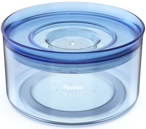 Feedoo Wassernapf für Hunde, auslaufsicher, auslaufsicher, kein Verschütten, auslaufsicher, kein Spritzen, für unordentliche Trinker, langsamer Trinkwassernapf für große Hunde, Anti-Grab-Pfoten von Feedoo