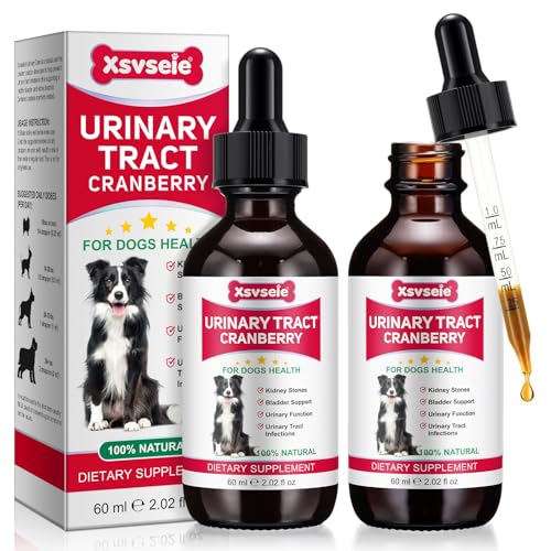 Urinary Tract for Dogs - Anti-Blasenentzündung, 2PCS Dog Urinary Tract Supplements, Prävention Inkontinenz & Blasensteine, halten Haustier Nieren Gesundheit & UTI Pflege von Feeliville