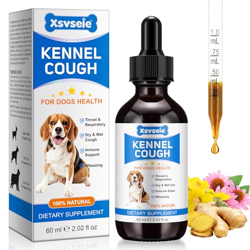 Feeliville Zwingerhusten Medizin für Hunde, 60ml Zwingerhusten Behandlung für Hunde, Hund Husten Behandlung für alle Rassen & Größen (1) von Feeliville