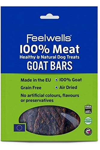 Feelwells 100 % Fleisch, Ziegenriegel, 5 Stück (einzeln) von Feelwells