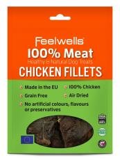 feelwells 100% Fleisch Hund Leckerli 100g - Hähnchen Filet von Feelwells