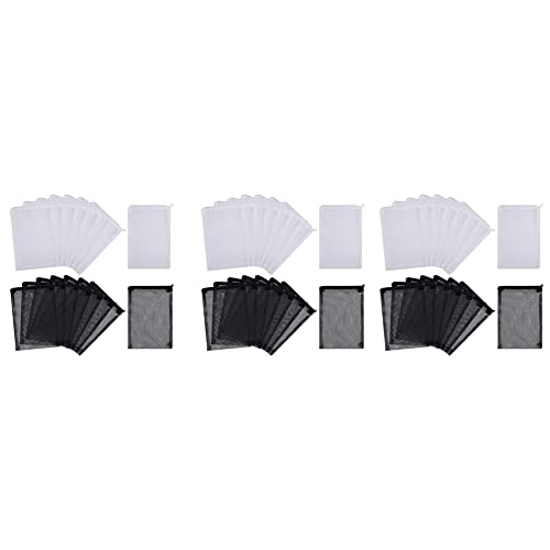 Feeuid 48 Stücke Aquarium Mesh Media Filter Beutel, Nylon Media Filter Mesh Tasche mit Reißverschluss von Feeuid