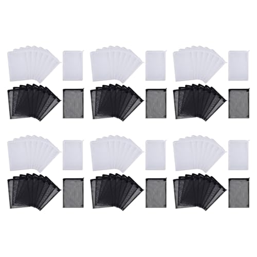 Feeuid 96 Stücke Aquarium Mesh Media Filter Beutel, Nylon Media Filter Mesh Tasche mit Reißverschluss (für Partikel Carbon), Bio Balls von Feeuid