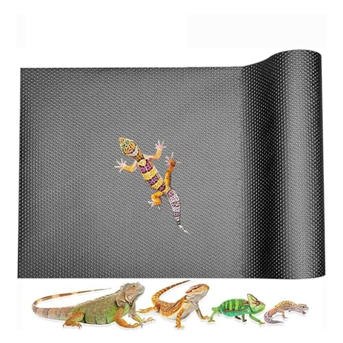Feeuid Extragroßer Reptilien-Teppich, Reptilienmatte, Leoparden-Substrat, Bart-Drachen-Tankzubehör (17,8 Zoll x 118,2 Zoll) von Feeuid