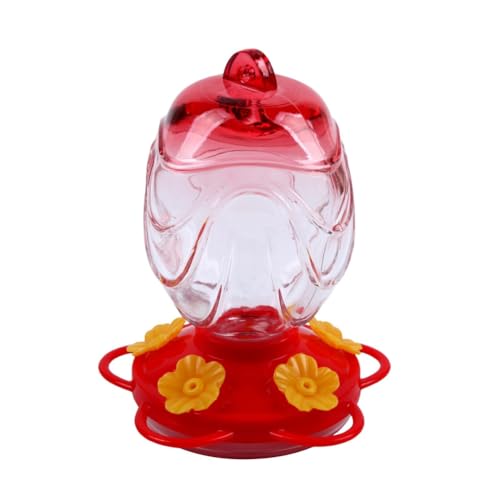 Feeuid Hummingbird-Feeder für Draußen, Hängend, Handgeblasener Glas-Hummingbird-Feeder, 15 Unzen, Versiegelt und Auslaufsicher mit Futteröffnung von Feeuid