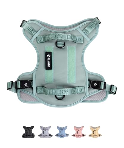 Fei & Eve Hundegeschirr, weiches Netzgewebe, Taktische Weste, schnell zu verbinden, MOLLE mit 3 Leinenclips, Militärqualität, 900D-Nylon, verstellbar mit Griff, Größe L, Grün Fei & Eve Hundegeschirr, weiches Netzgewebe, Taktische Weste, schnell zu verbinden, MOLLE mit 3 Leinenclips, Militärqualität, 900D-Nylon, verstellbar mit Griff, Größe L, Grün von Fei and Eve